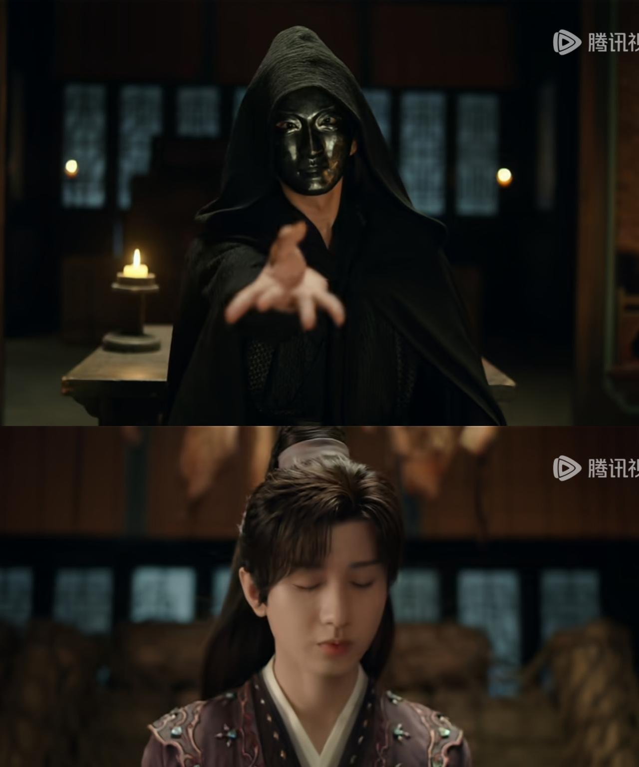 《赴山海》萧秋水被黑衣人R给绑了，R要将他的内力全部吸走，成为天下无敌之人！
黑