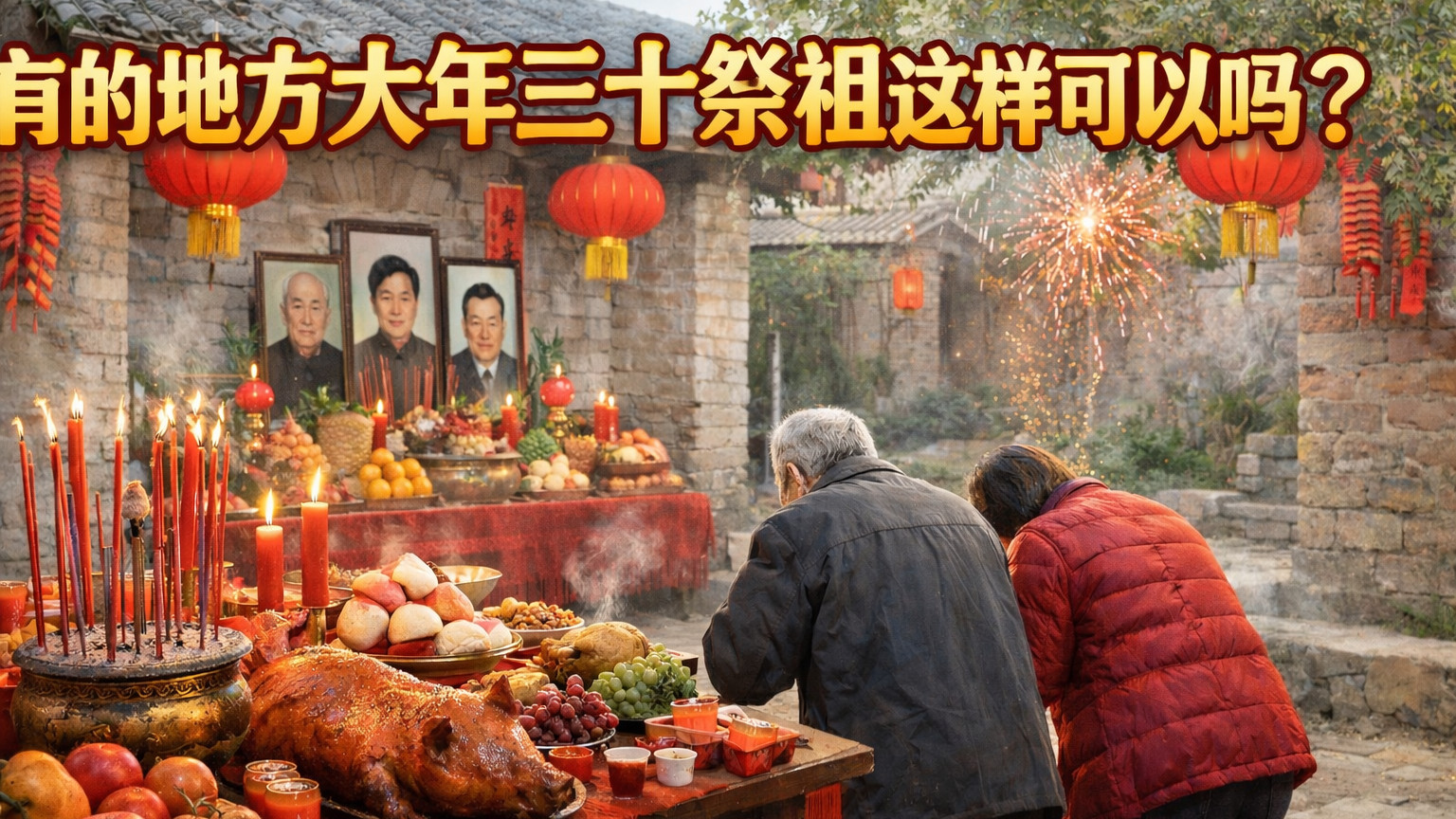 有的地方大年三十祭祖这样可以吗？