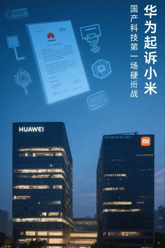 国产科技第一场硬战
华为起诉小米
原因如下：

2025年6月，华为法务部向小米