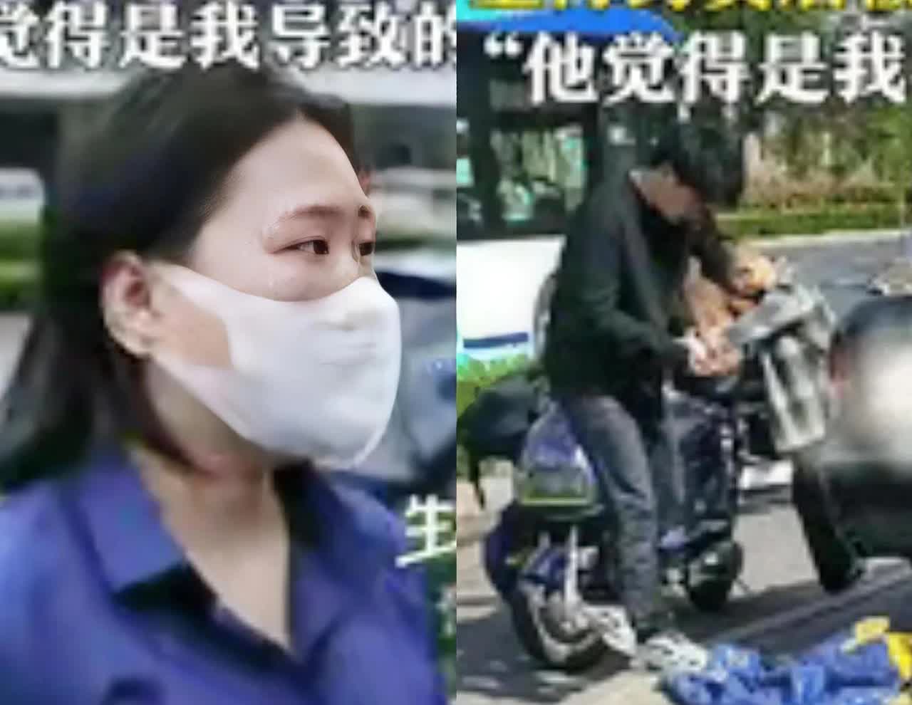 “良心不会痛吗？”山东济南，一女子上班途中看到有名小伙骑车摔倒，手在流血，女子出