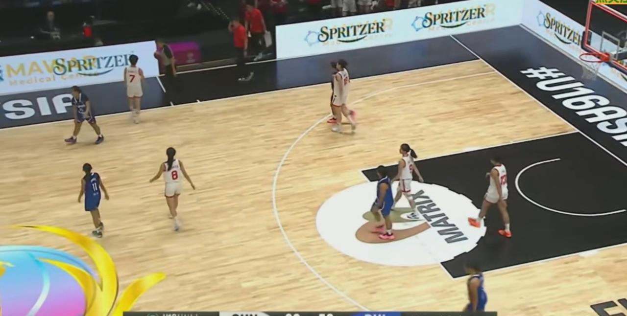 U16女篮亚洲杯附加赛，
中国U16女篮——菲律宾U16女篮，
打进U16女篮亚