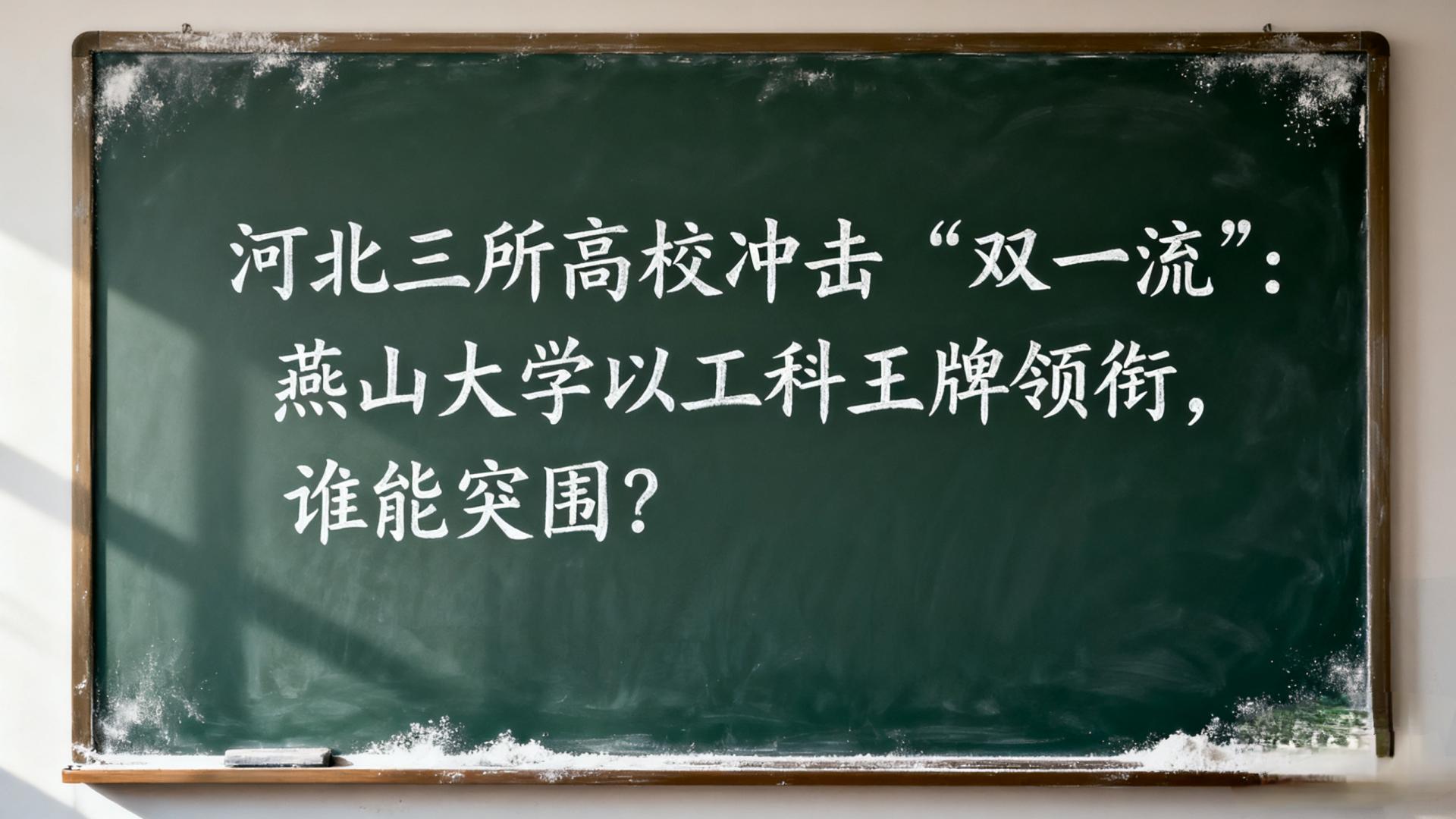 河北三所高校冲击“双一流”：燕山大学以工科王牌领衔，谁能突围？