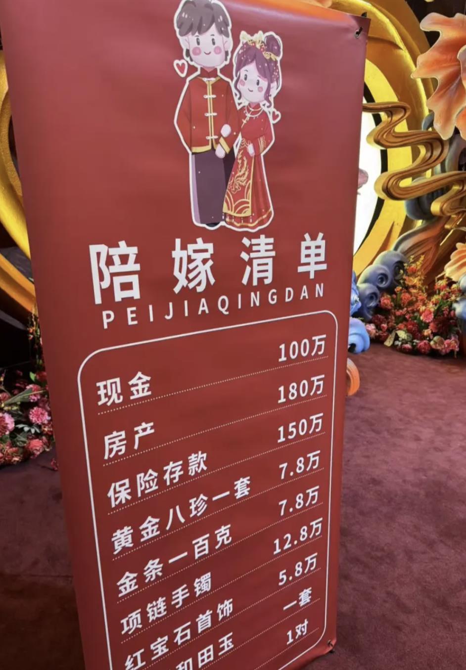 这陪嫁清单放眼全国算什么水平