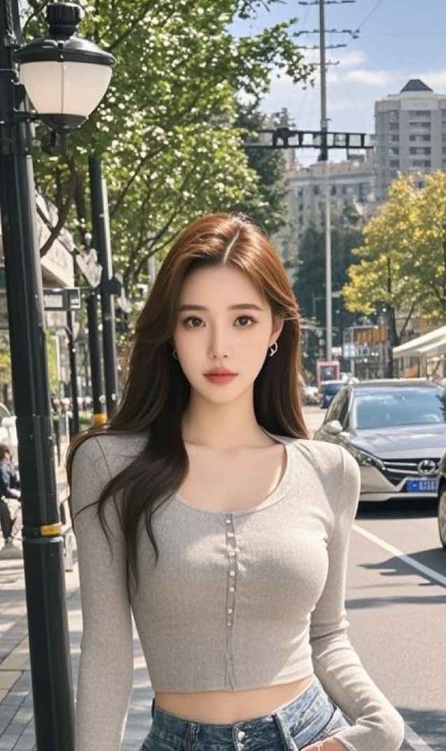 韩系美眉随手一拍，主播颜值轻松美出圈