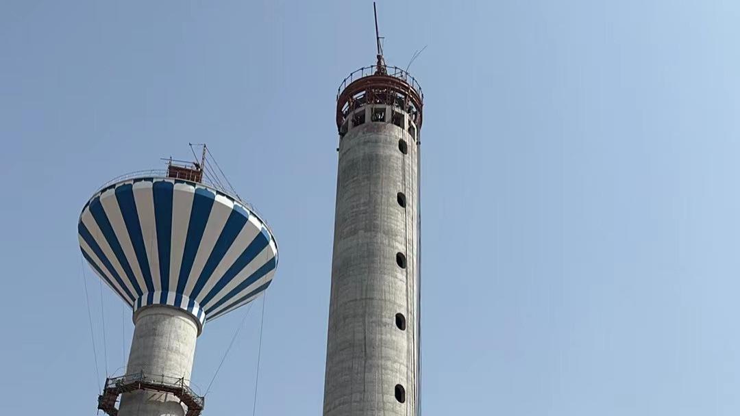 倒锥形水塔新建项目顺利竣工 精准施工结构稳固