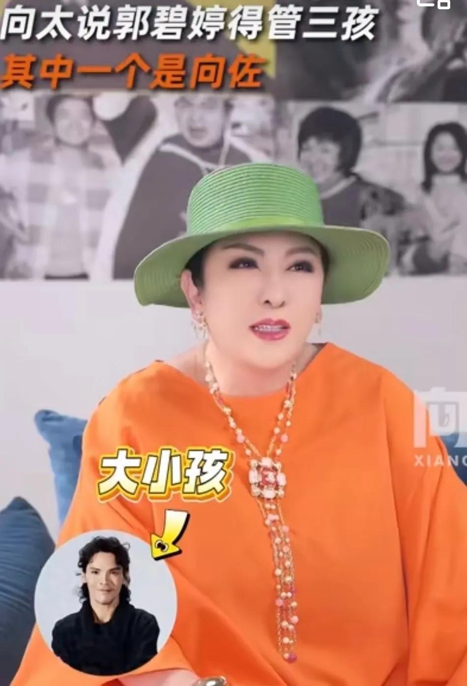 向太：郭碧婷得管三孩子，其中一个就是“向佐”
《嘉人》专访中，向太陈岚的育儿观打