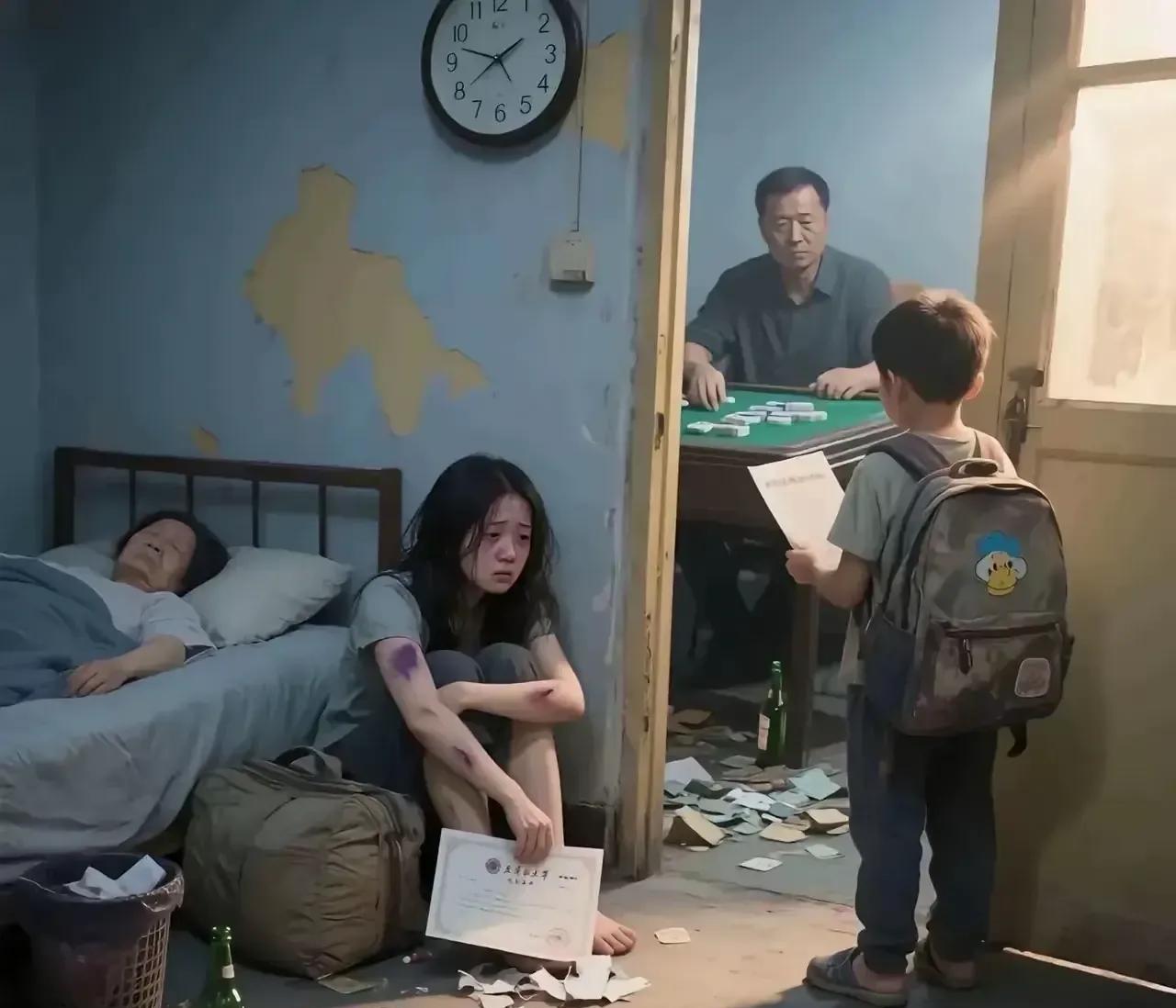 说实话
不管是谁生在这个家庭
想翻身比登天还难[融化]