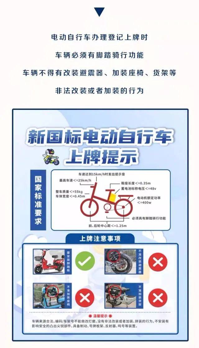 不同类型电动车上牌要求大不同