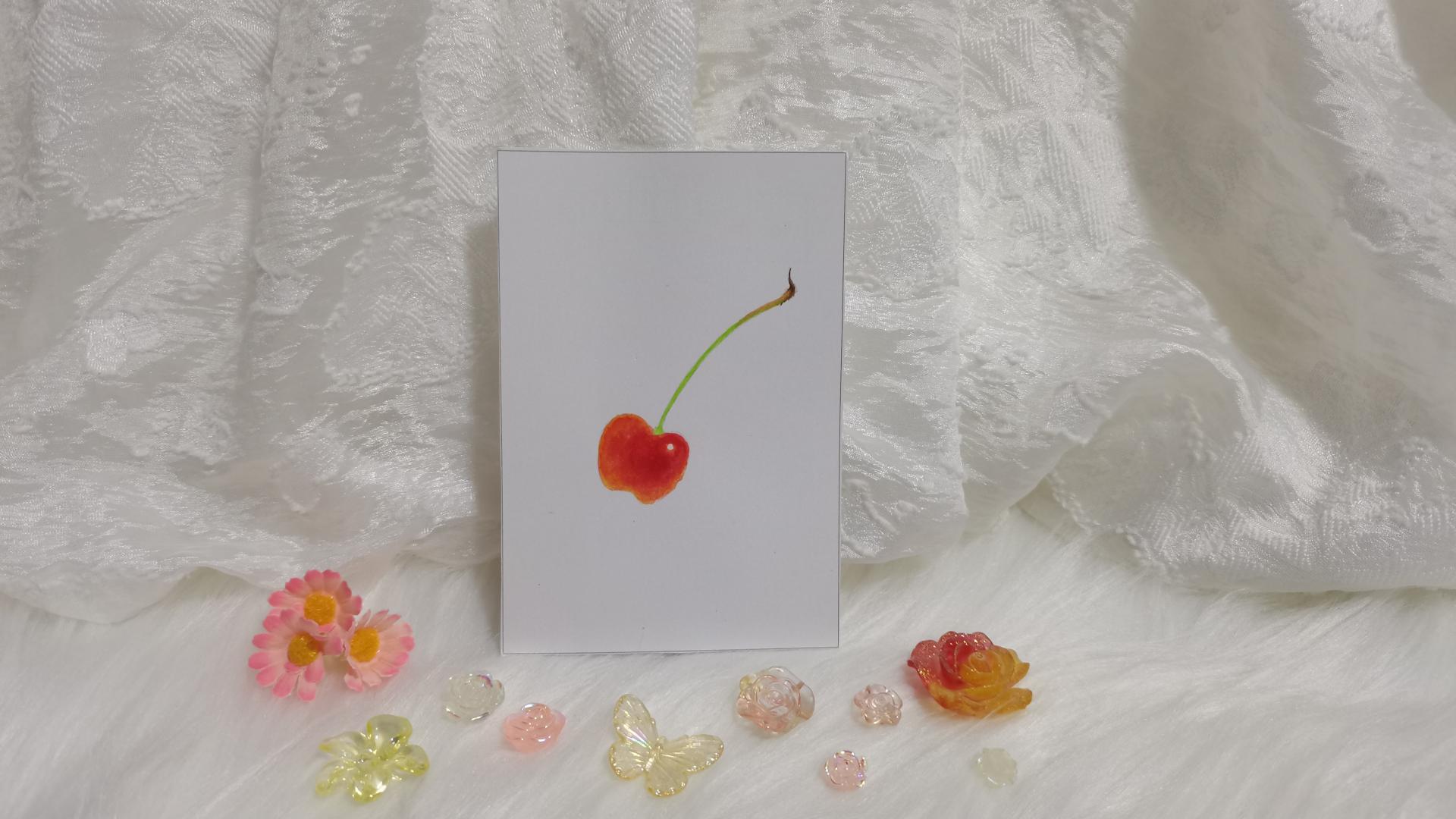 38 樱桃（绘画 水彩 果花甘06）