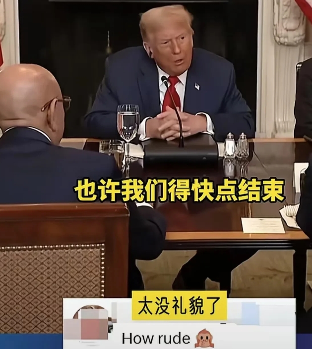 特朗普再次引发争议，在与非洲五国代表会谈时，他显得极不耐烦，甚至直接打断对方发言