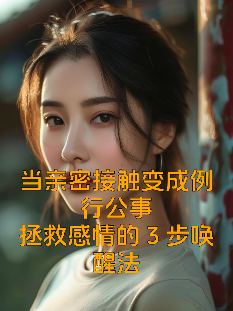 当亲密接触变成例行公事：拯救感情的3步唤醒法