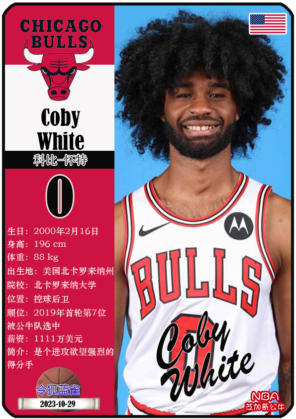 科比-怀特暴走怒砍44分公牛胜魔术。