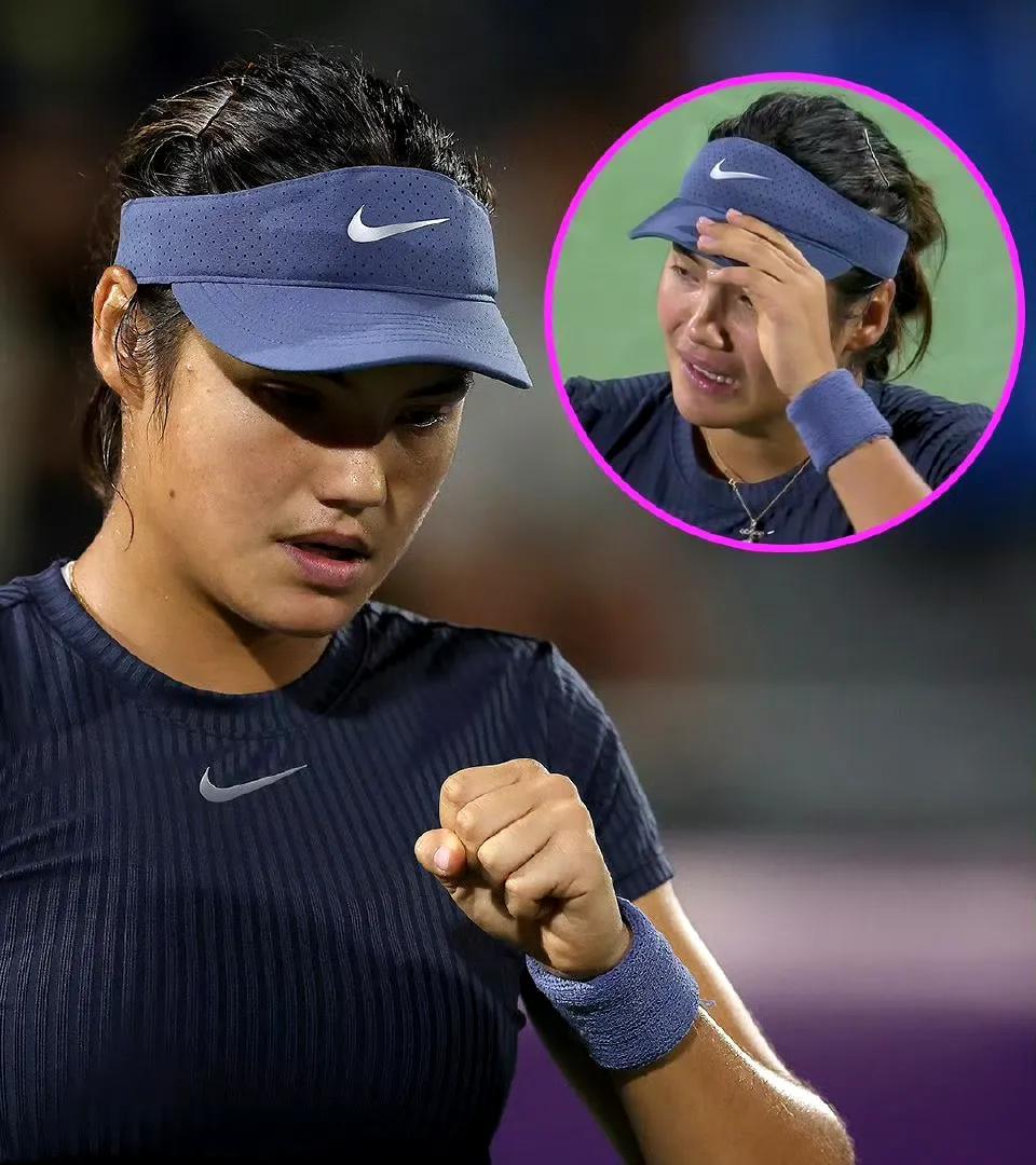 第一次看到这样的拉杜卡努！
WTA500首尔站，拉杜卡努对阵克里斯蒂安，打着打着