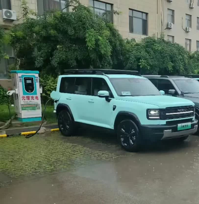 哈弗猛龙这是又改款了吗？
这种蓝色看起来似乎不够霸气呀！前脸有点奇奇怪怪的，这