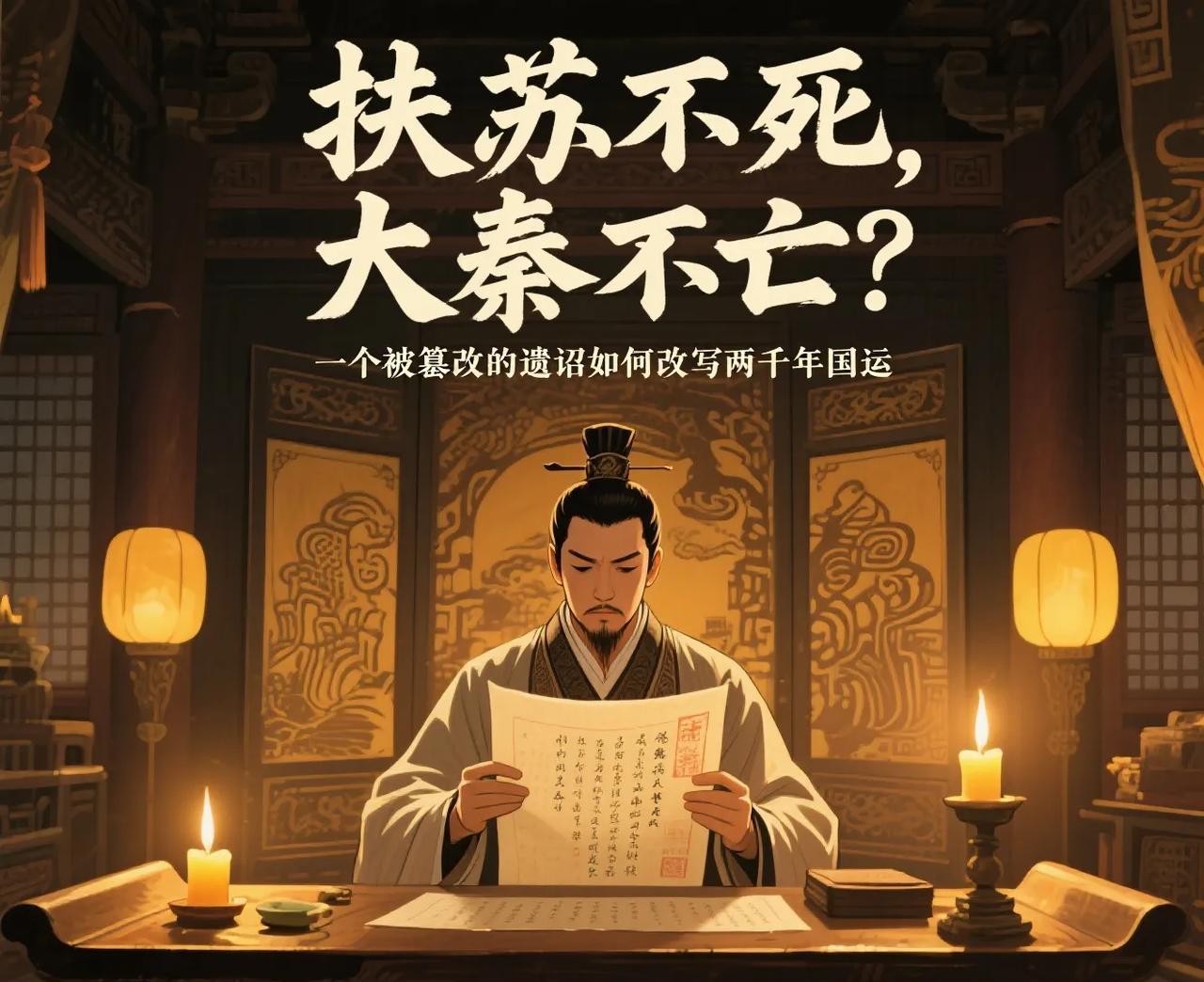 扶苏不死，大秦不亡？一个被篡改的遗诏如何改写两千年国运
一纸假诏书送到北疆军营时