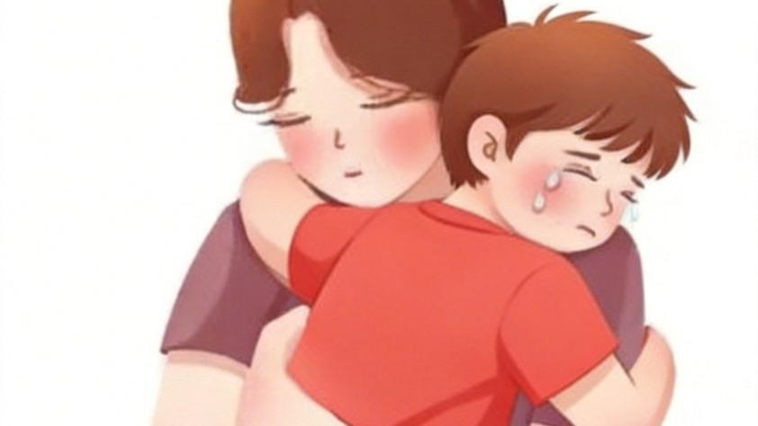 那个滑梯边一脸惊恐的孩子，后来怎么样了