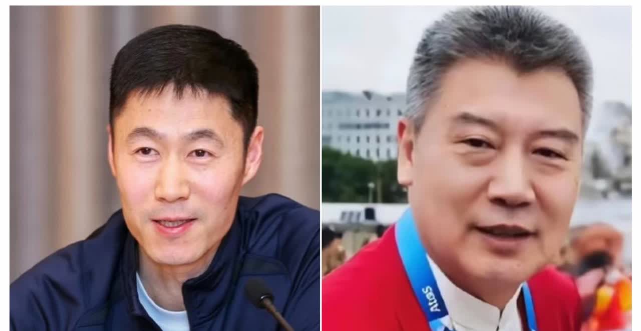 王励勤上任第三天
李隼教练已经收拾好行李准备走人了
一边收拾，一边贴膏药，一