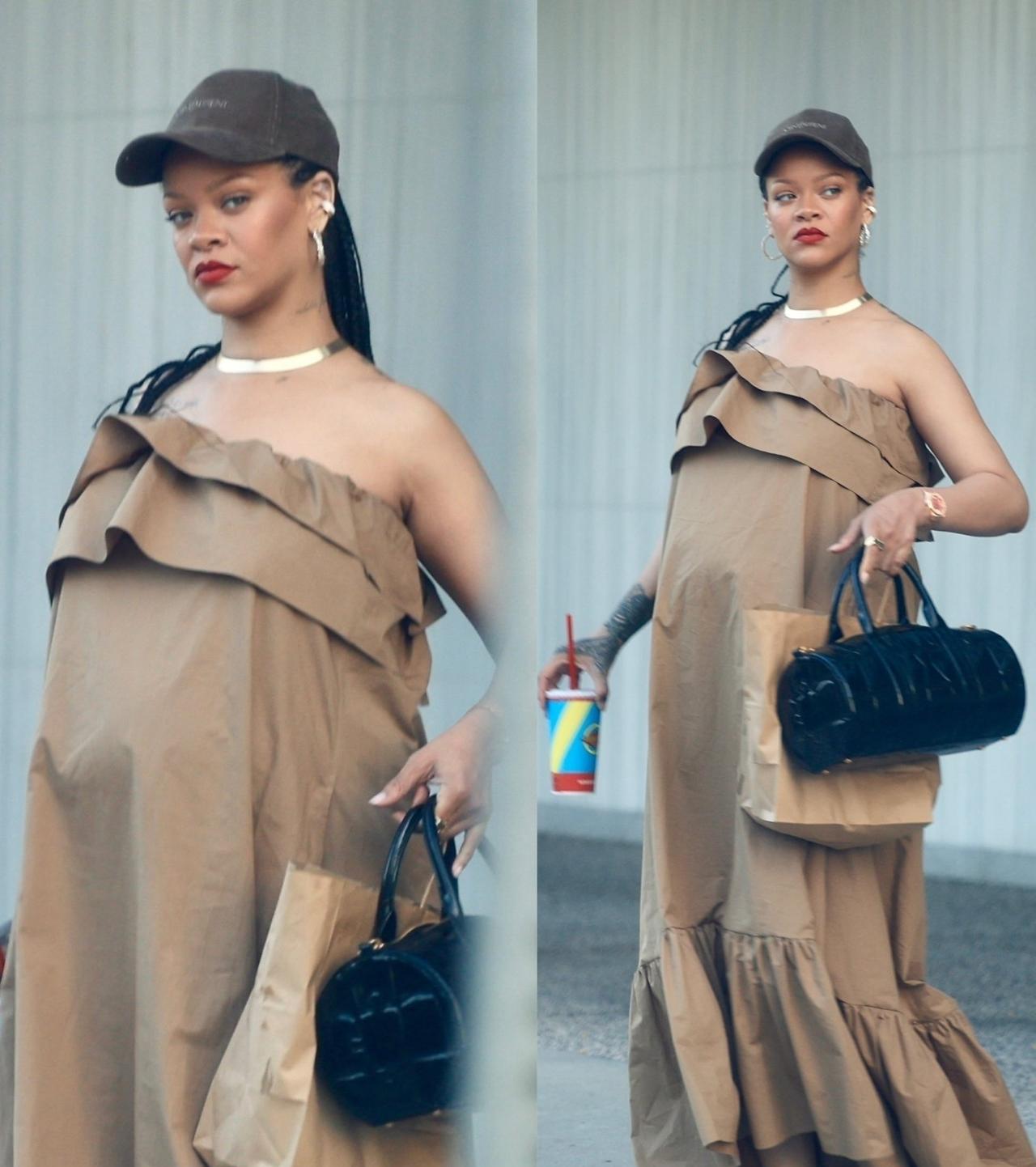 孕妈妈蕾哈娜（Rihanna）现身洛杉矶街头，依旧是当之无愧的行走的潮流标杆。她