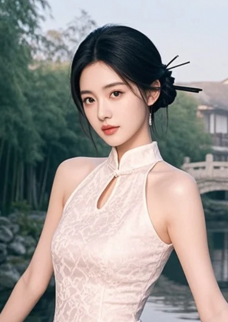 旗袍美人VS江南庭院，哪个更让你心动？