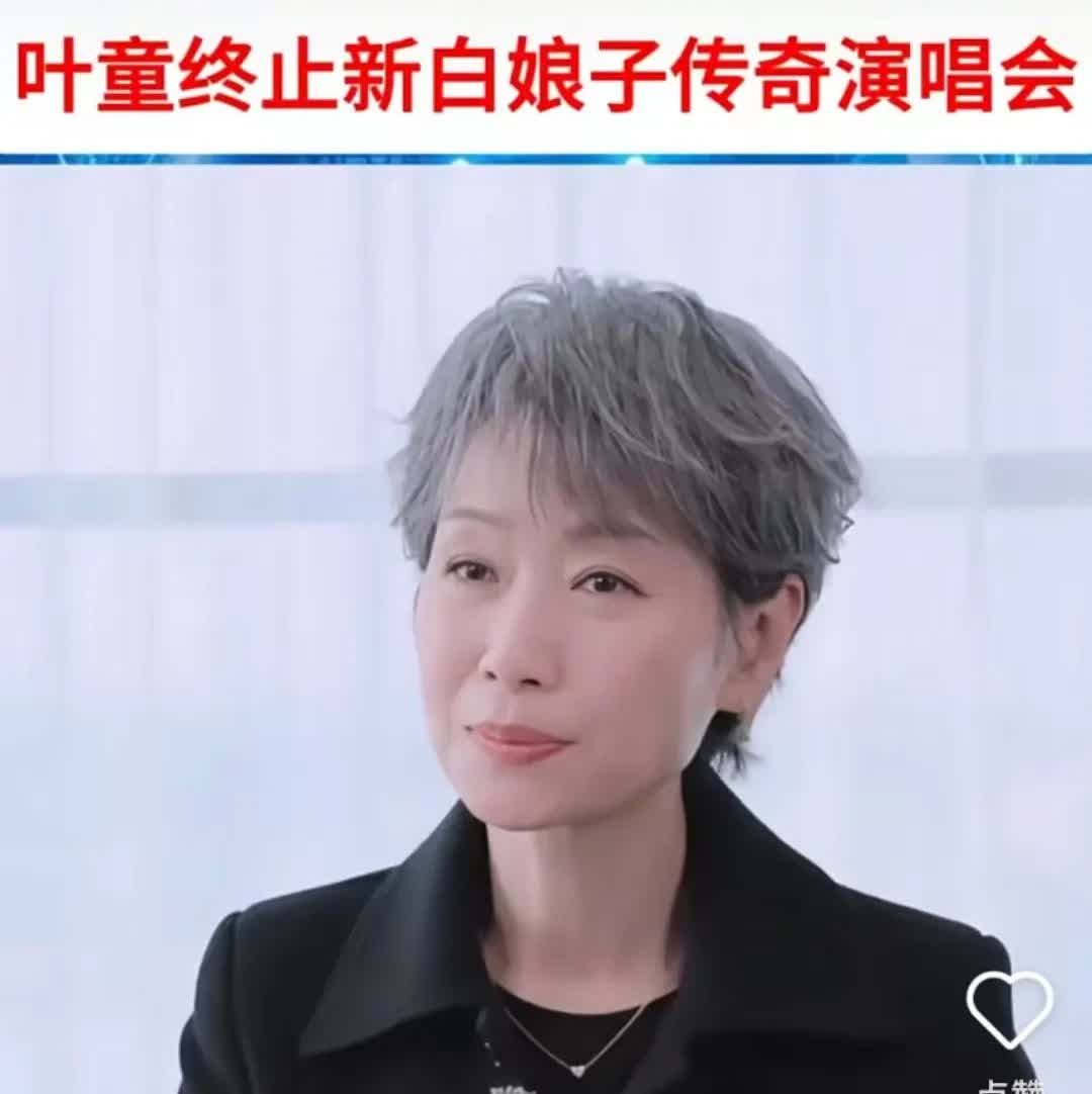 叶童为什么会在演唱会中途就终止，这个原因肯定是显而易见的

那就是叶童今年年