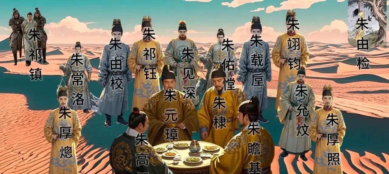 明朝16个皇帝，只有这4个有资格上桌，其他都得站着，大明战神朱瞻基和朱由检郊游去
