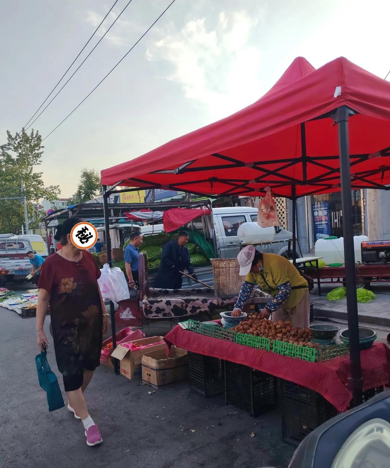 原来我对鲜核桃有误解。
7月31日，今天又来工业园，路过泾河大桥时，看到一个卖核