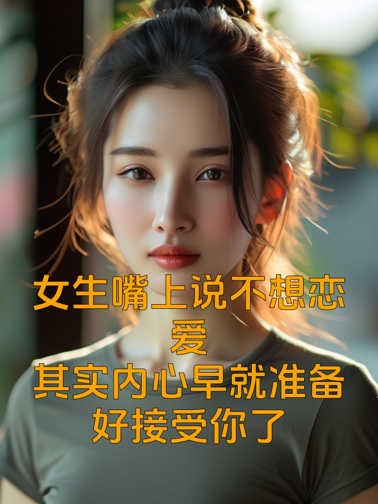 女生嘴上说不想恋爱，其实内心早就准备好接受你了