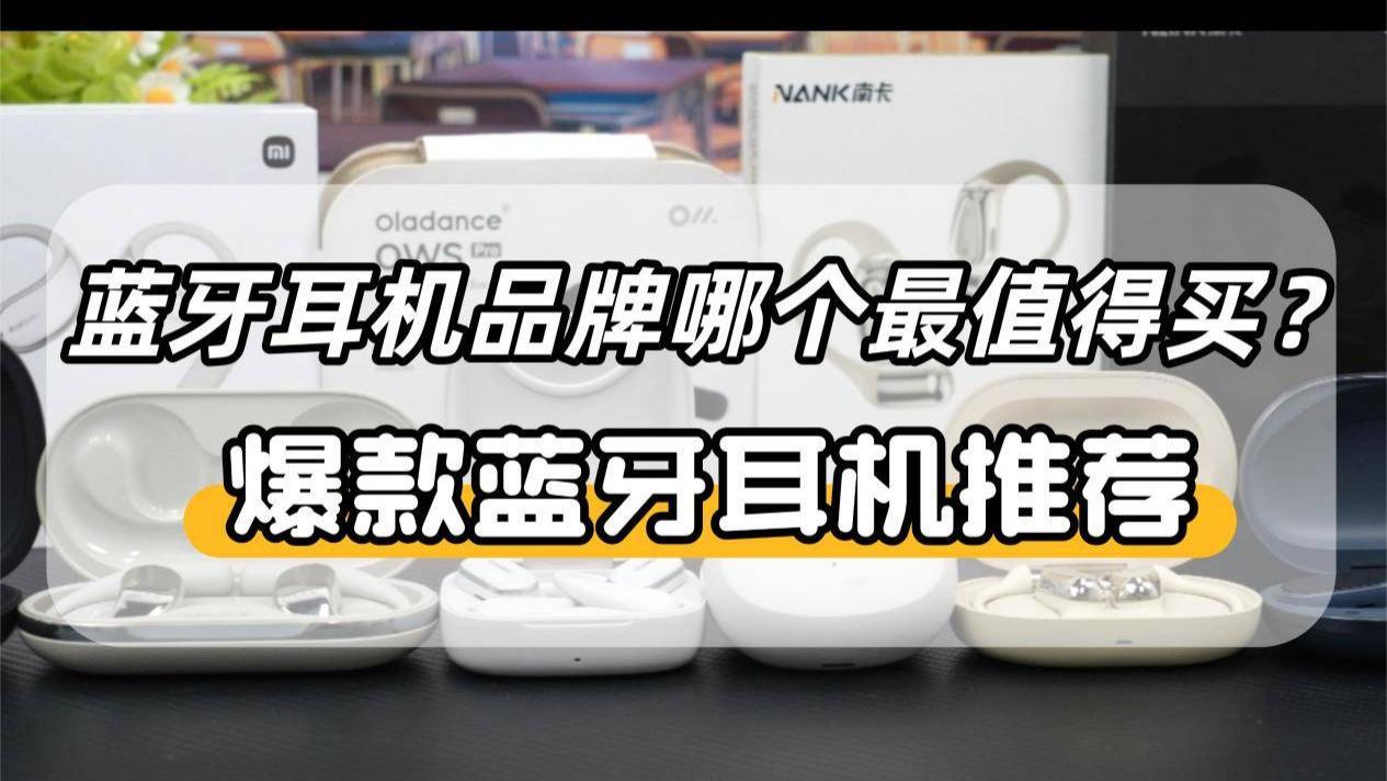 蓝牙耳机什么品牌最值得买？盘点2025十大年度爆品蓝牙耳机品牌！