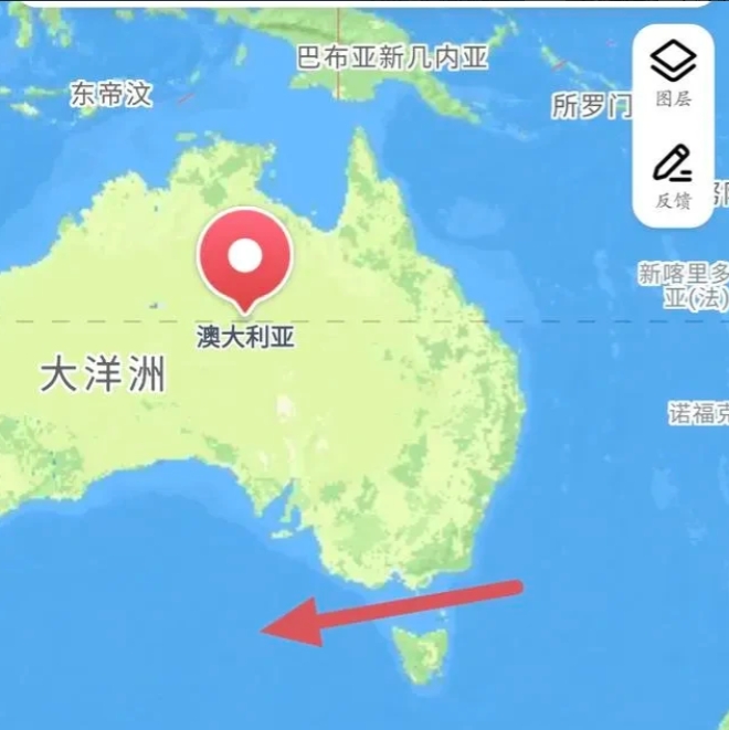 略有遗憾！055编队并没有横穿巴斯海峡，而是选择了绕澳洲南部返回！
巴斯海峡位于