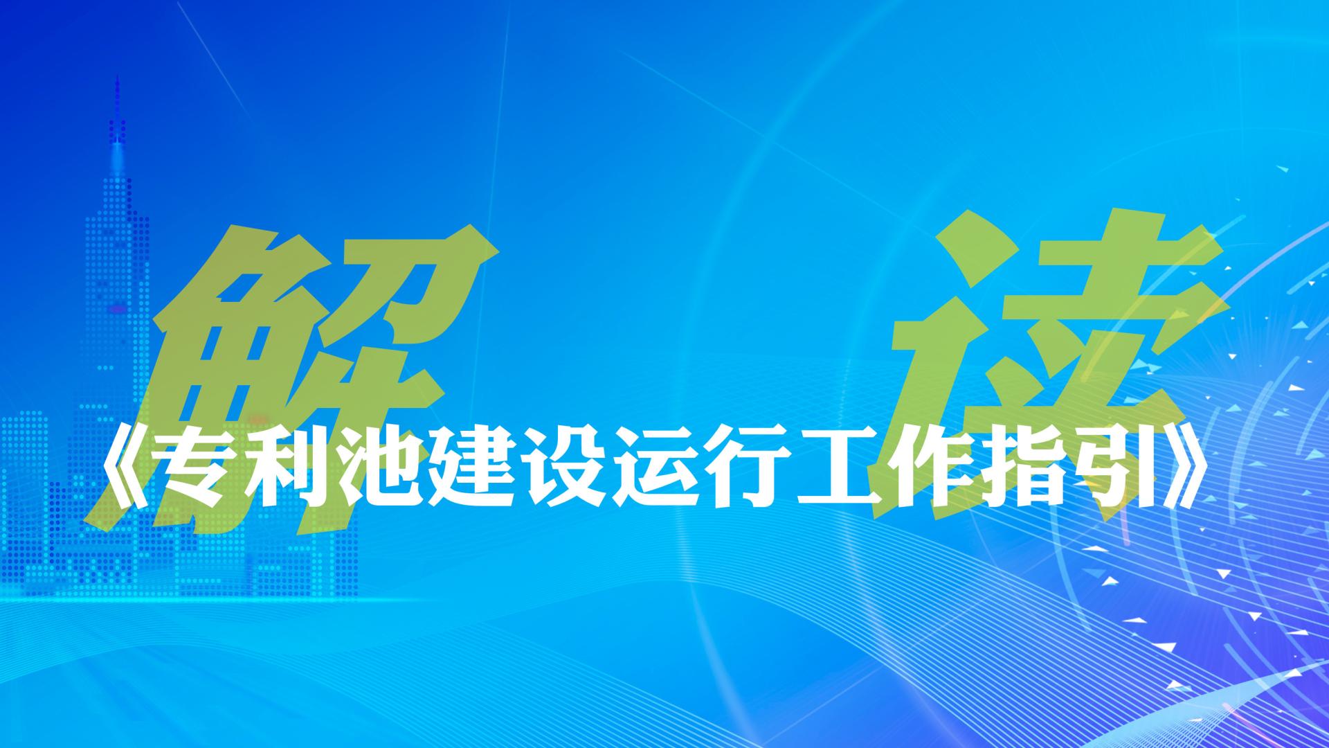 《专利池建设运行工作指引》解读