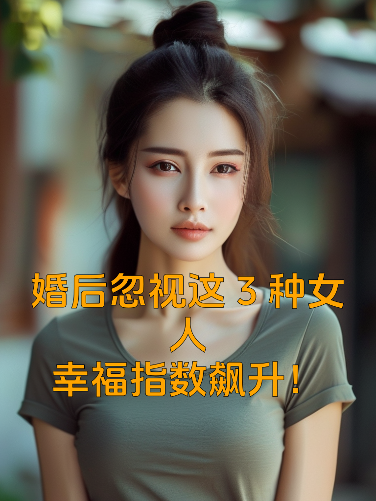 婚后忽视这3种女人，幸福指数飙升！