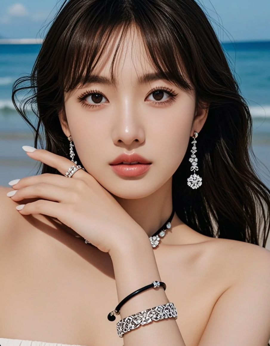 光影交错间，她美得静谧