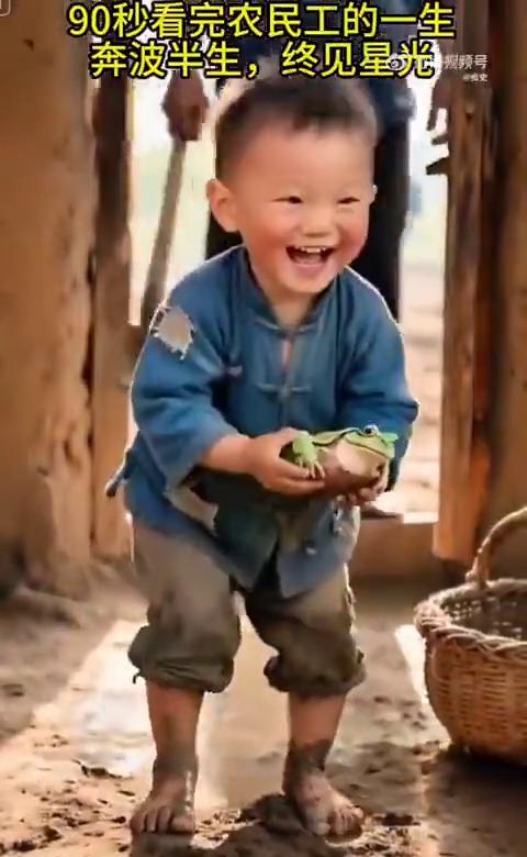 90秒看完农民工的一生。
奔波半生，终见星光。