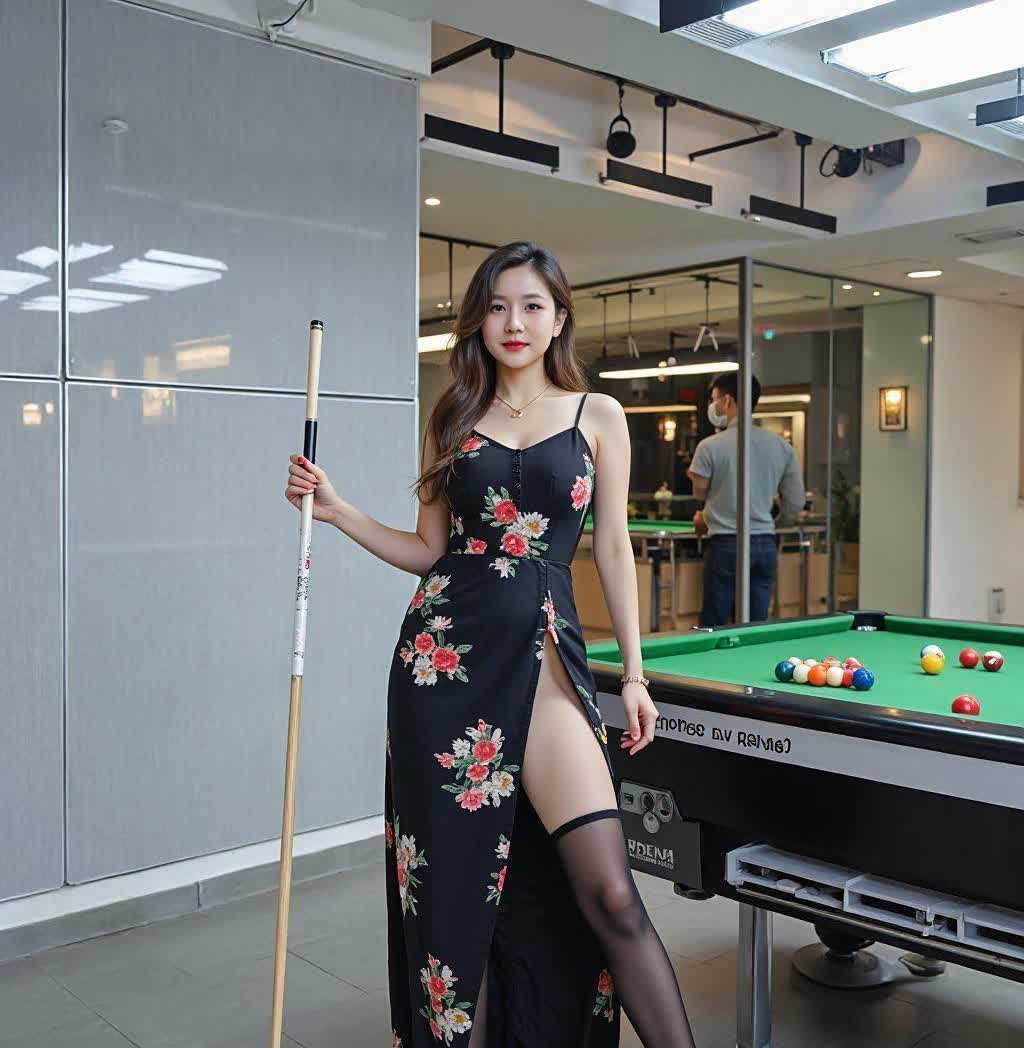 现在台球厅的陪练都这么新潮了吗？怪不得老公天天晚上要去打台球