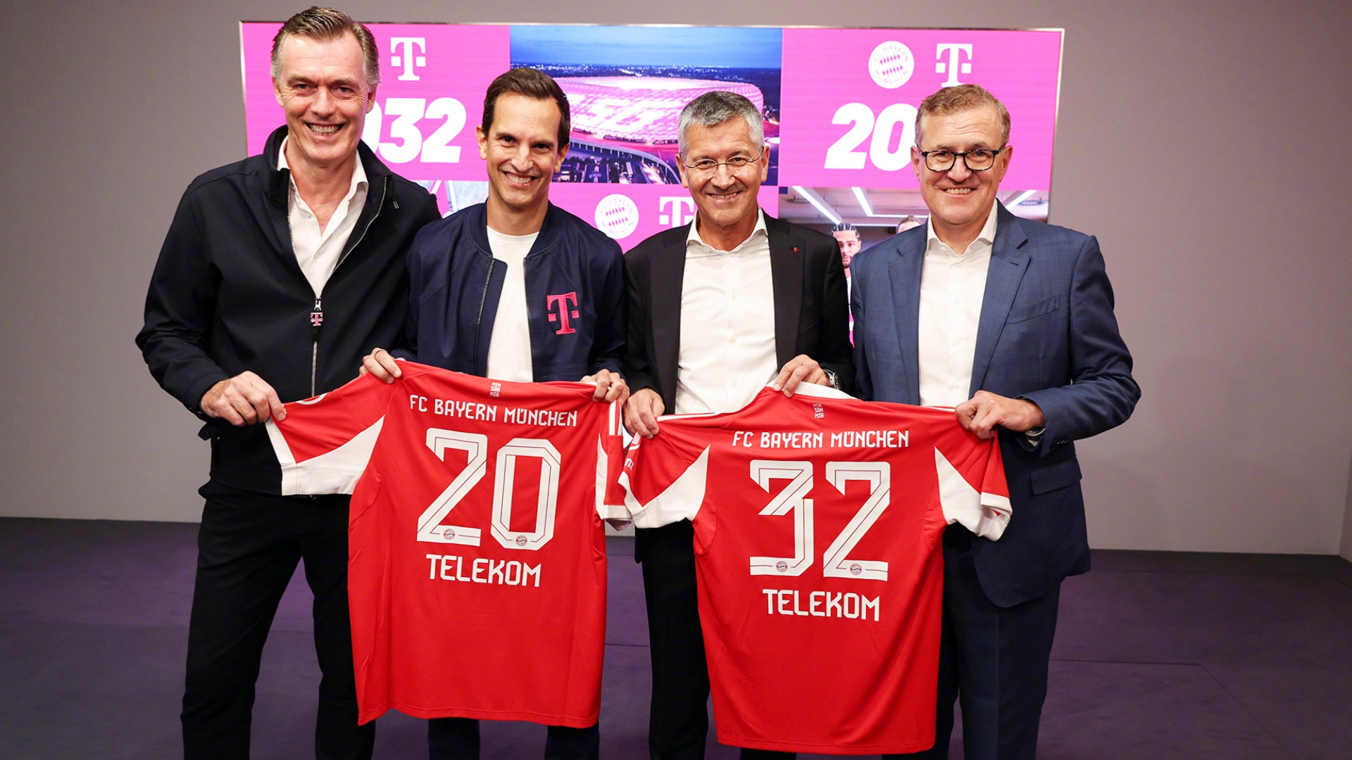 拜仁慕尼黑官方消息，俱乐部与赞助商德国电信续约至2032年。
据德媒报道称，德国