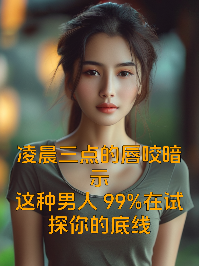 凌晨三点的唇咬暗示：这种男人99%在试探你的底线