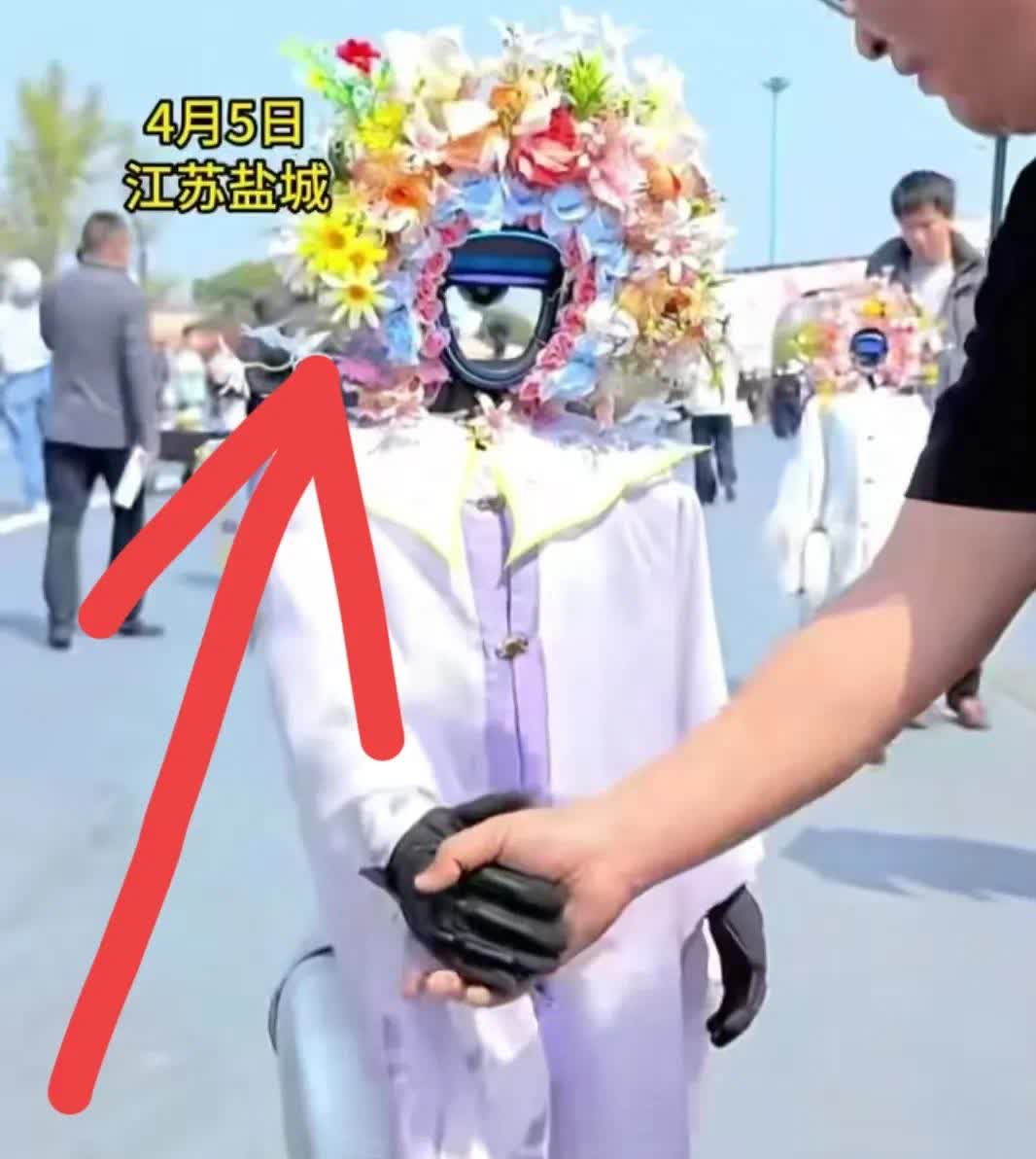 一觉睡醒，
簪过花的和没簪过花的都沉默了
这年头，机器人都穿上衣服簪上花，上