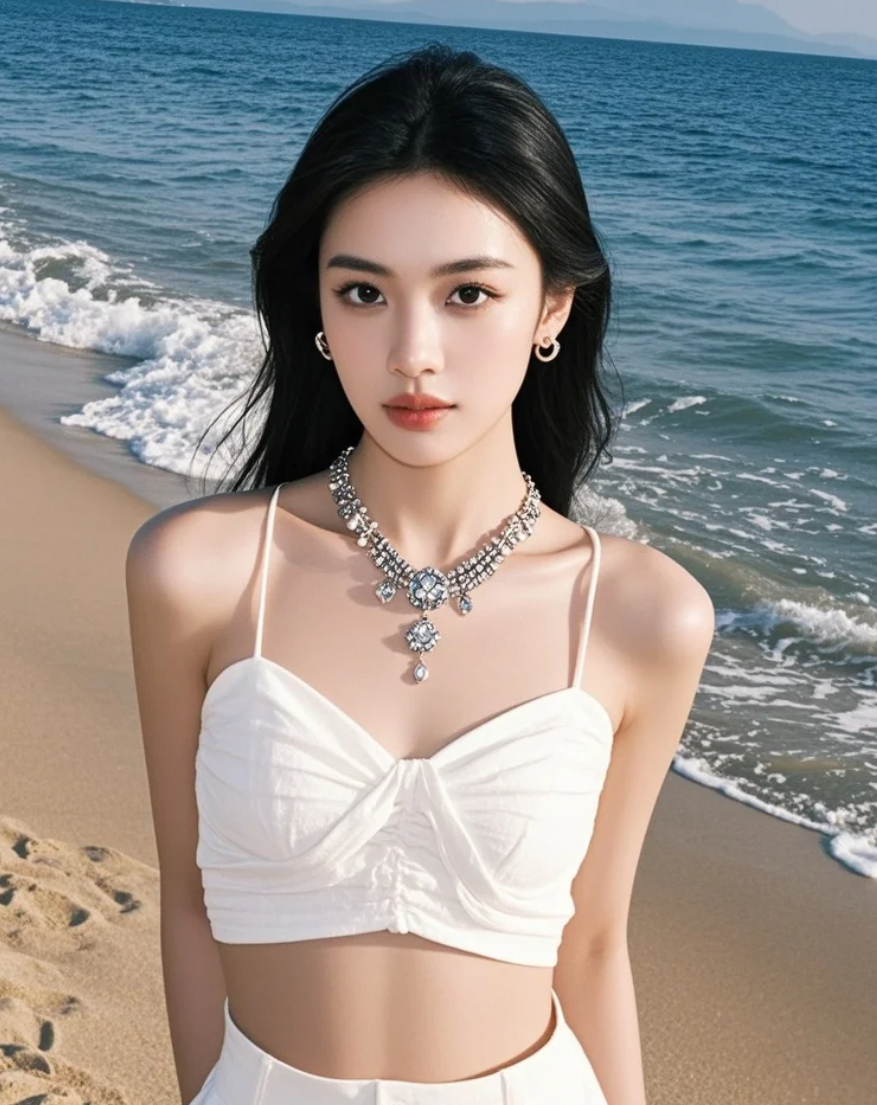 沙滩上的足印，通向回忆