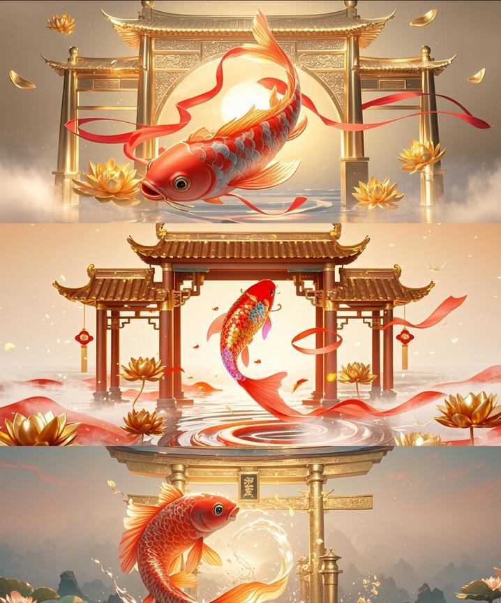 浪挟鲫鱼欲困身
逆流摆尾破重围
愿君踏浪逐梦，前程似锦