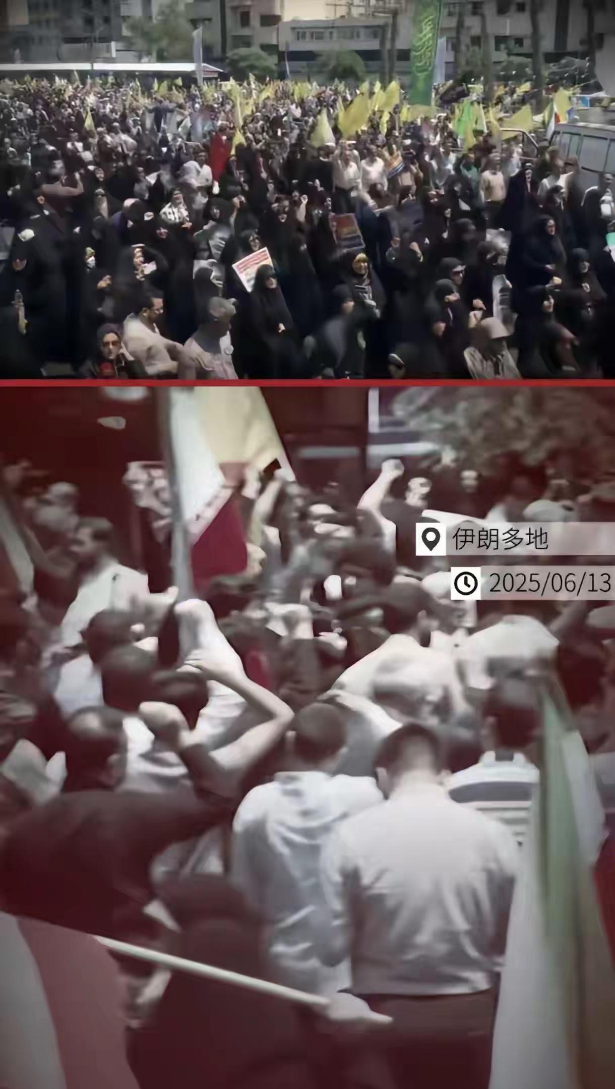 伊朗人民爆发了，这次不是针对以色列，而是因为伊朗！
当地时间6月13日，伊朗多地