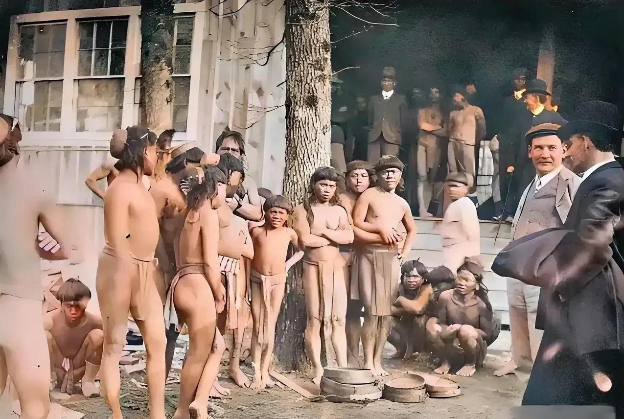 1825年，在欧洲一个奴隶市场上，奴隶不分男女老少几乎全裸出场，他们脸上写满了恐
