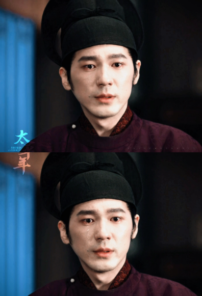 他站在那里的样子就像一尊逐渐风化的雕塑 红衣依旧在身却失了魂 那种理想破灭后的茫