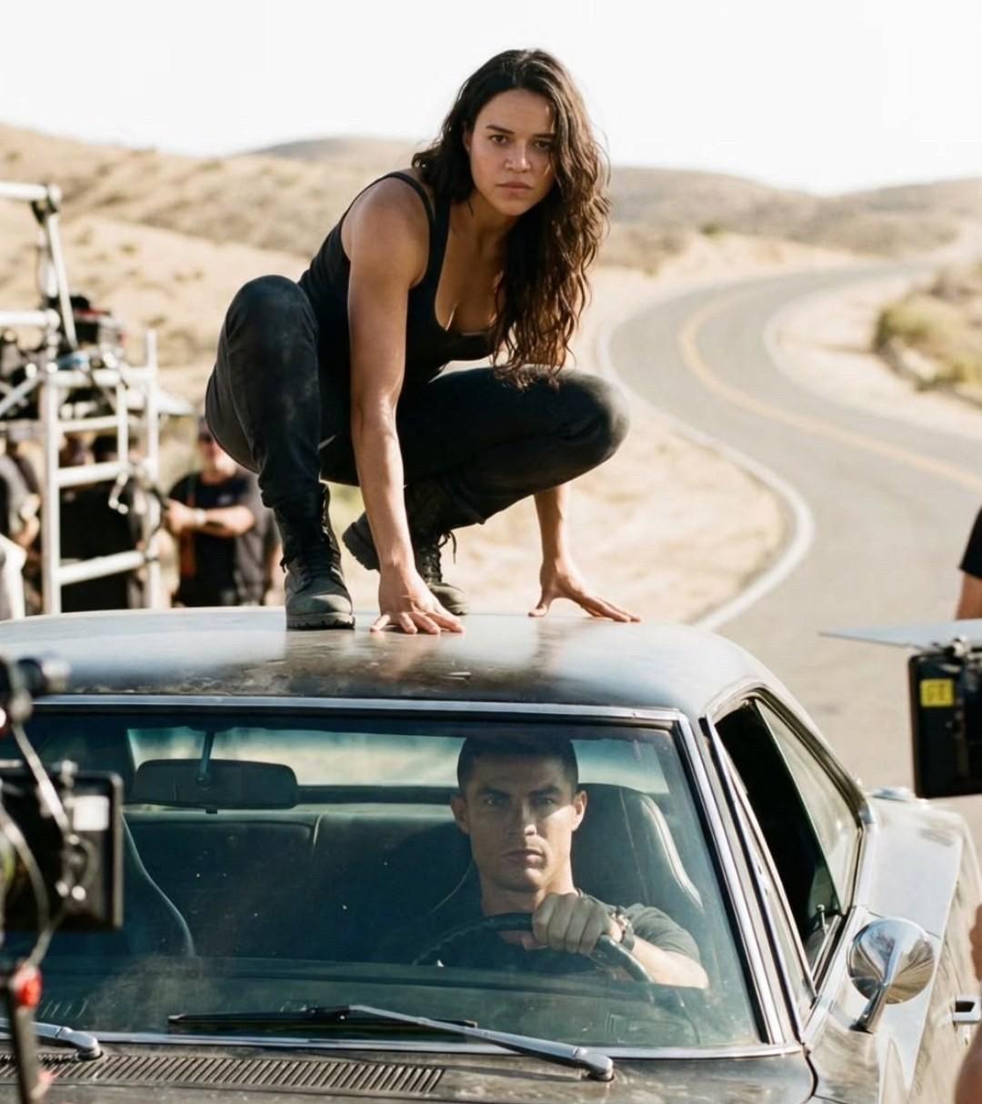 C罗在新《速度与激情》电影拍摄中……据说动作戏很多[吃瓜群众][吃瓜群众][吃瓜