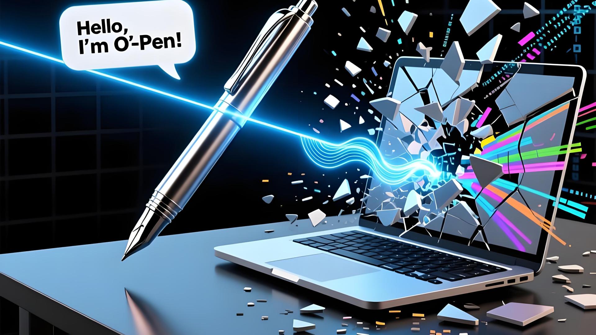 今天，所有键盘集体颤抖：一支会投影的笔，把ChatGPT塞进了纸里