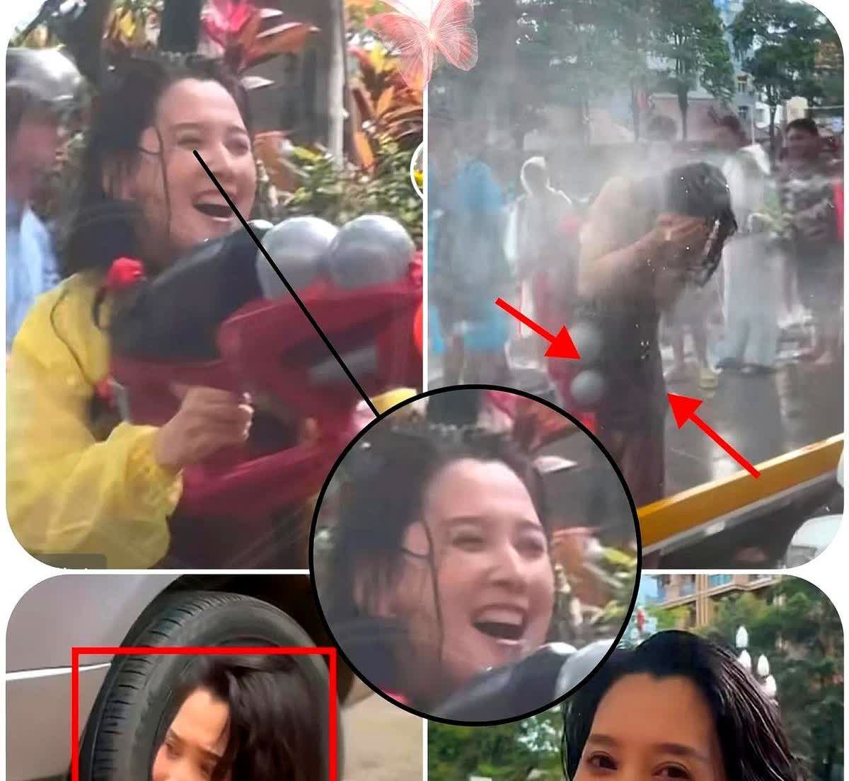 你糊涂啊，汪峰，

你不该让森林北参加泼水节。

她蹲在地上拿水枪跟路人
