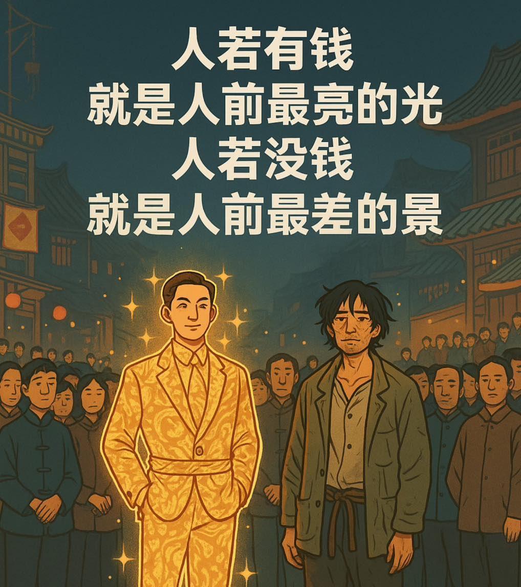 当你没实力的时候，
就连你的亲人可能都会瞧不起你，
更别说有人多看你一眼，
社会