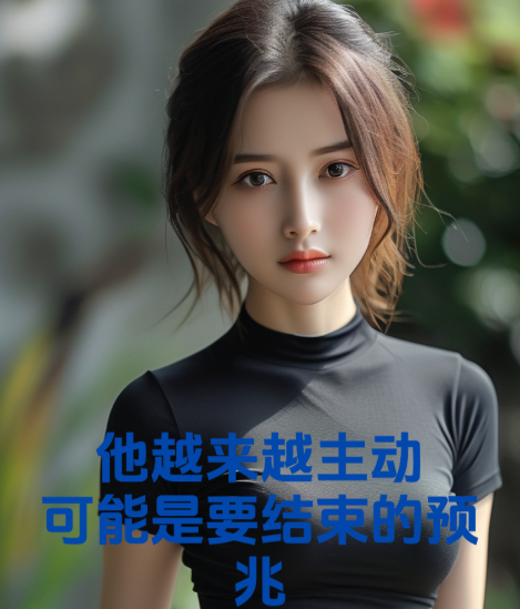 他越来越主动，可能是要结束的预兆