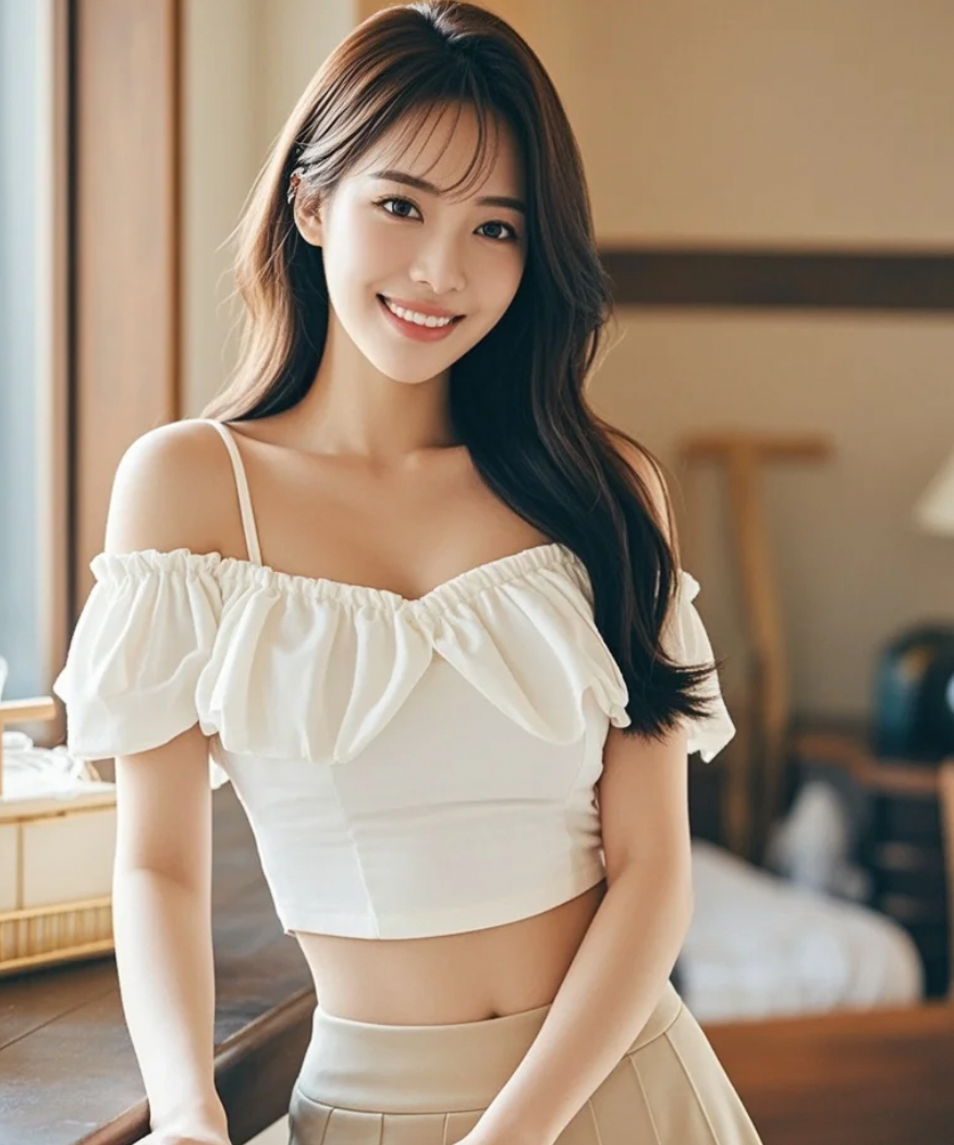 她一抬头，我就忘了自己要说啥