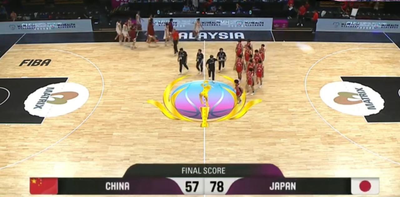 U16女篮亚洲杯，
中国U16女篮57—78日本同级别女篮，
今年国家队系列中国