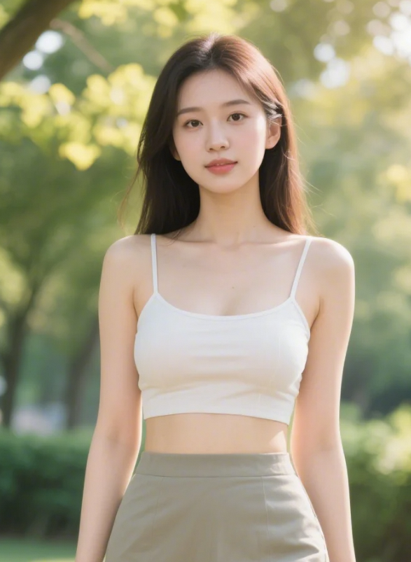 公园嗨玩拍照，快乐框进小相框